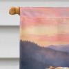 Welsh Springer Spaniel Two Hearts House Flag Large Porch Sleeve Pole Decorative Outside Yard Banner Artwork Wall Hanging, Polyester, House Size