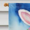 Lhasa Apso Easter Egg Hunt House Flag Large Porch Sleeve Pole Decorative Outside Yard Banner Artwork Wall Hanging, Polyester, House Size, Multicolor
