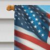 All American Maltese House Flag Large Porch Sleeve Pole Decorative Outside Yard Banner Artwork Wall Hanging, Polyester, House Size, Multicolor