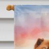 Chow Chow Two Hearts House Flag Large Porch Sleeve Pole Decorative Outside Yard Banner Artwork Wall Hanging, Polyester, House Size, Multicolor
