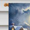 Chow Chow and Santa Claus House Flag Large Porch Sleeve Pole Decorative Outside Yard Banner Artwork Wall Hanging, Polyester, House Size, Multicolor