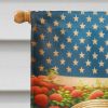 All American Shar Pei House Flag Large Porch Sleeve Pole Decorative Outside Yard Banner Artwork Wall Hanging, Polyester, House Size, Multicolor