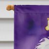 Old English Sheepdog King of Mardi Gras House Flag Large Porch Sleeve Pole Decorative Outside Yard Banner Artwork Wall Hanging, Polyester, House Size