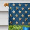 All American Australian Cattle Dog House Flag Large Porch Sleeve Pole Decorative Outside Yard Banner Artwork Wall Hanging, Polyester, House Size