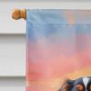 Cavalier Spaniel Two Hearts House Flag Large Porch Sleeve Pole Decorative Outside Yard Banner Artwork Wall Hanging, Polyester, House Size, Multicolor