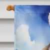 Bernedoodle Easter Egg Hunt House Flag Large Porch Sleeve Pole Decorative Outside Yard Banner Artwork Wall Hanging, Polyester, House Size, Multicolor