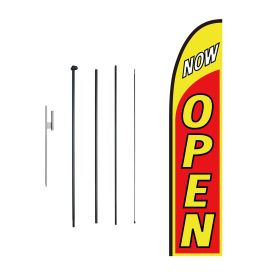 VEVOR Open Flags for Business Advertising Flags for Outside Banner Flag and Pole