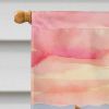 Silky Terrier Two Hearts House Flag Large Porch Sleeve Pole Decorative Outside Yard Banner Artwork Wall Hanging, Polyester, House Size, Multicolor
