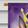 Belgian Malinois King of Mardi Gras House Flag Large Porch Sleeve Pole Decorative Outside Yard Banner Artwork Wall Hanging, Polyester, House Size
