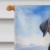 Giant Schnauzer Easter Egg Hunt House Flag Large Porch Sleeve Pole Decorative Outside Yard Banner Artwork Wall Hanging, Polyester, House Size