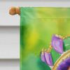 Irish Setter King of Mardi Gras House Flag Large Porch Sleeve Pole Decorative Outside Yard Banner Artwork Wall Hanging, Polyester, House Size