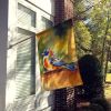 Mandarin Duck House Flag Large Porch Sleeve Pole Decorative Outside Yard Banner Artwork Wall Hanging, Polyester, House Size, Multicolor