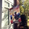 Labrador Retriever Two Hearts House Flag Large Porch Sleeve Pole Decorative Outside Yard Banner Artwork Wall Hanging, Polyester, House Size