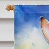 American Foxhound Easter Egg Hunt House Flag Large Porch Sleeve Pole Decorative Outside Yard Banner Artwork Wall Hanging, Polyester, House Size