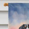 Greater Swiss Mountain Dog Two Hearts House Flag Large Porch Sleeve Pole Decorative Outside Yard Banner Artwork Wall Hanging, Polyester, House Size