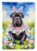 Cane Corso Easter Egg Hunt House Flag Large Porch Sleeve Pole Decorative Outside Yard Banner Artwork Wall Hanging, Polyester, House Size, Multicolor