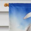 Bearded Collie Easter Egg Hunt House Flag Large Porch Sleeve Pole Decorative Outside Yard Banner Artwork Wall Hanging, Polyester, House Size