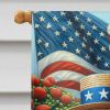 All American Cocker Spaniel House Flag Large Porch Sleeve Pole Decorative Outside Yard Banner Artwork Wall Hanging, Polyester, House Size, Multicolor