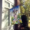Catahoula Easter Egg Hunt House Flag Large Porch Sleeve Pole Decorative Outside Yard Banner Artwork Wall Hanging, Polyester, House Size, Multicolor