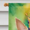 Silky Terrier King of Mardi Gras House Flag Large Porch Sleeve Pole Decorative Outside Yard Banner Artwork Wall Hanging, Polyester, House Size