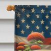 All American Collie House Flag Large Porch Sleeve Pole Decorative Outside Yard Banner Artwork Wall Hanging, Polyester, House Size, Multicolor