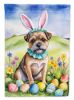 Border Terrier Easter Egg Hunt House Flag Large Porch Sleeve Pole Decorative Outside Yard Banner Artwork Wall Hanging, Polyester, House Size