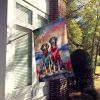 Saluki Two Hearts House Flag Large Porch Sleeve Pole Decorative Outside Yard Banner Artwork Wall Hanging, Polyester, House Size, Multicolor