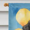 Portuguese Water Dog Happy Birthday House Flag Large Porch Sleeve Pole Decorative Outside Yard Banner Artwork Wall Hanging, Polyester, House Size