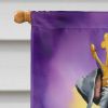 Kerry Blue Terrier King of Mardi Gras House Flag Large Porch Sleeve Pole Decorative Outside Yard Banner Artwork Wall Hanging, Polyester, House Size