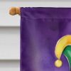 Poodle King of Mardi Gras House Flag Large Porch Sleeve Pole Decorative Outside Yard Banner Artwork Wall Hanging, Polyester, House Size, Multicolor