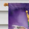 Chinese Crested King of Mardi Gras House Flag Large Porch Sleeve Pole Decorative Outside Yard Banner Artwork Wall Hanging, Polyester, House Size