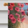 Great Pyrenees Two Hearts House Flag Large Porch Sleeve Pole Decorative Outside Yard Banner Artwork Wall Hanging, Polyester, House Size, Multicolor