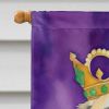 Anatolian Shepherd Dog King of Mardi Gras House Flag Large Porch Sleeve Pole Decorative Outside Yard Banner Artwork Wall Hanging, Polyester