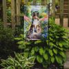Sheltie Spring Path Garden Flag Mailbox Flag Decorative Yard Flag Banner Outside Patio Artwork Yard Flower Beds, Garden Size, Multicolor