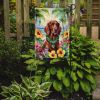 Irish Setter Luau Garden Flag Mailbox Flag Decorative Yard Flag Banner Outside Patio Artwork Yard Flower Beds, Garden Size, Multicolor