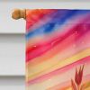 Gladiolus in Color House Flag Large Porch Sleeve Pole Decorative Outside Yard Banner Artwork Wall Hanging, Polyester, House Size, Multicolor