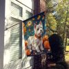 Westie Fall House Flag Large Porch Sleeve Pole Decorative Outside Yard Banner Artwork Wall Hanging, Polyester, House Size, Multicolor