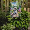 Dandie Dinmont Terrier Spring Path Garden Flag Mailbox Flag Decorative Yard Flag Banner Outside Patio Artwork Yard Flower Beds, Garden Size