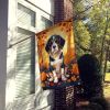 Beagle Fall House Flag Large Porch Sleeve Pole Decorative Outside Yard Banner Artwork Wall Hanging, Polyester, House Size, Multicolor