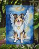 Collie My Angel Garden Flag Mailbox Flag Decorative Yard Flag Banner Outside Patio Artwork Yard Flower Beds, Garden Size, Multicolor
