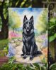 Belgian Sheepdog Spring Path Garden Flag Mailbox Flag Decorative Yard Flag Banner Outside Patio Artwork Yard Flower Beds, Garden Size, Multicolor