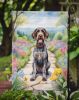 German Wirehaired Pointer Spring Path Garden Flag Mailbox Flag Decorative Yard Flag Banner Outside Patio Artwork Yard Flower Beds, Garden Size