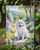 American Eskimo Spring Garden Garden Flag Mailbox Flag Decorative Yard Flag Banner Outside Patio Artwork Yard Flower Beds, Garden Size, Multicolor
