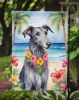 Scottish Deerhound Luau Garden Flag Mailbox Flag Decorative Yard Flag Banner Outside Patio Artwork Yard Flower Beds, Garden Size, Multicolor