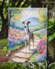 Whippet Spring Path Garden Flag Mailbox Flag Decorative Yard Flag Banner Outside Patio Artwork Yard Flower Beds, Garden Size, Multicolor