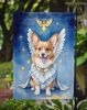 Corgi My Angel Garden Flag Mailbox Flag Decorative Yard Flag Banner Outside Patio Artwork Yard Flower Beds, Garden Size, Multicolor