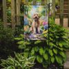 Goldendoodle Spring Path Garden Flag Mailbox Flag Decorative Yard Flag Banner Outside Patio Artwork Yard Flower Beds, Garden Size, Multicolor
