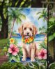 Cockapoo Luau Garden Flag Mailbox Flag Decorative Yard Flag Banner Outside Patio Artwork Yard Flower Beds, Garden Size, Multicolor