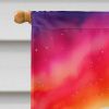 Yarrow in Color House Flag Large Porch Sleeve Pole Decorative Outside Yard Banner Artwork Wall Hanging, Polyester, House Size, Multicolor
