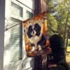Japanese Chin Fall House Flag Large Porch Sleeve Pole Decorative Outside Yard Banner Artwork Wall Hanging, Polyester, House Size, Multicolor
